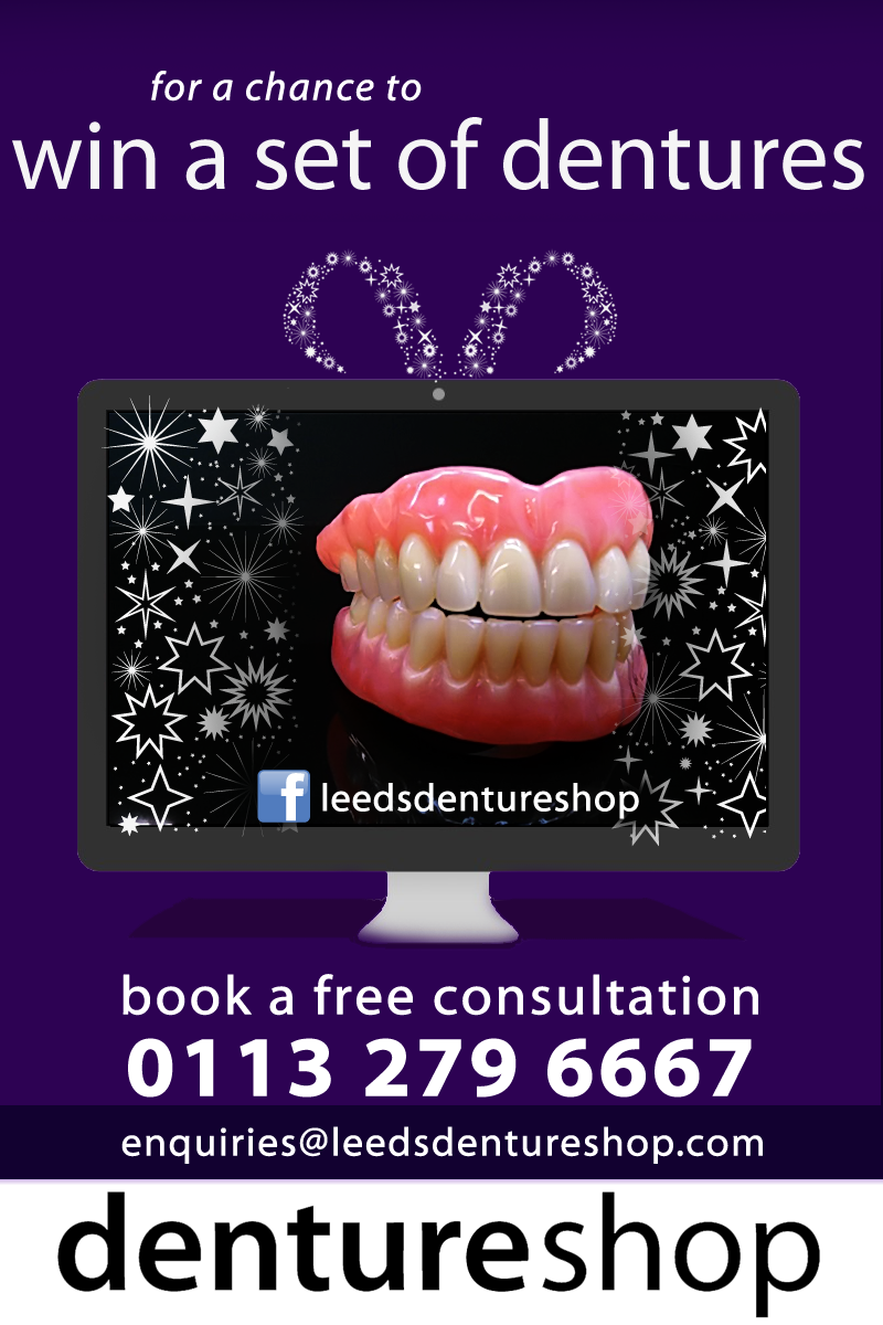 dentureshop is offering a lucky winner a free set of new dentures